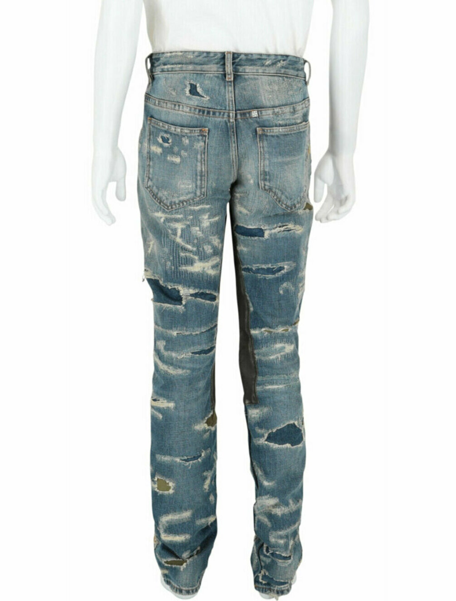 Givenchy Colorblock Pattern Slim Fit  Jeans w/ Tags